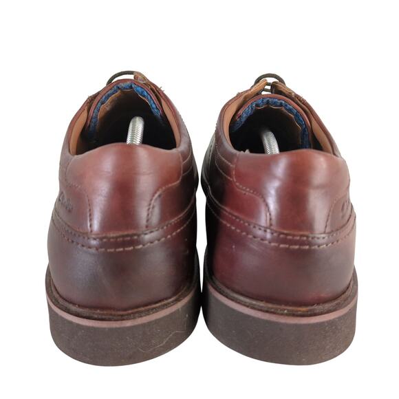 Clarks Collection Malwood Low Oxford Men\'s 13M Brown Leather Extreme Comfort